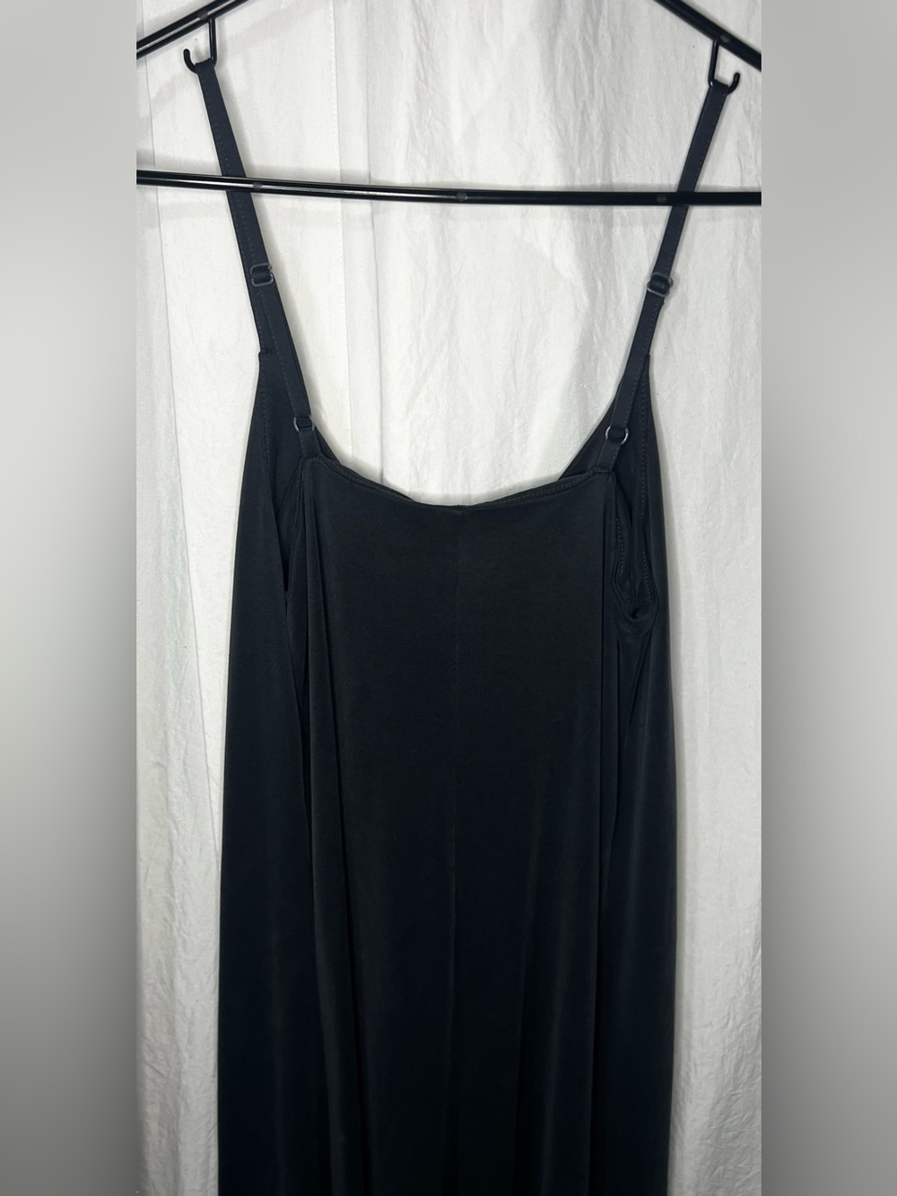 Sigrid Olsen - Maxi Dress with Pleated Front - charcoal